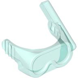 Divers Mask Transparent Light Blue