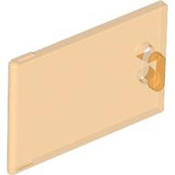 Cupboard Door 3x2 Transparent Bright Orange