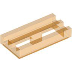 Radiator Grille 1x2 Transparent Bright Orange Radiator Grille 1x2 Transparent Bright Orange