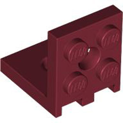 Plate 2x2 Angle Dark Red