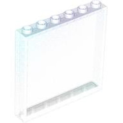Wall Element 1x6x5 Transparent with Opalescence