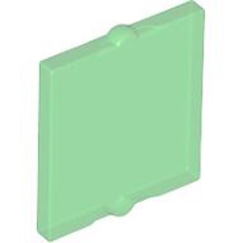 Glass for Frame 1x2x2 Transparent Green