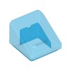 Roof Tile 1x1x2/3 Transparent Blue