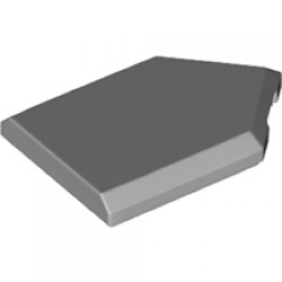 Flat Tile 2x3 with Angle Medium Stone Grey