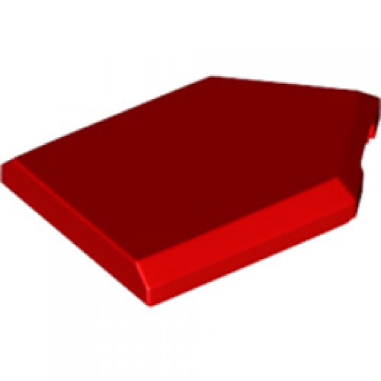 Flat Tile 2x3 with Angle Bright Red