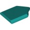 Flat Tile 2x3 with Angle Bright Bluish Green