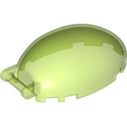 Cockpit 6x4x2 with Diameter 3.2 Shaft Transparent Bright Green