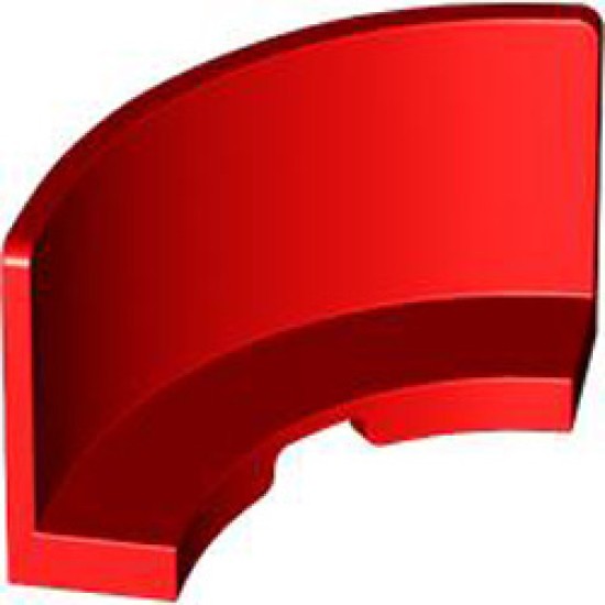 Wall 3x3x2 1/4 Circle Bright Red