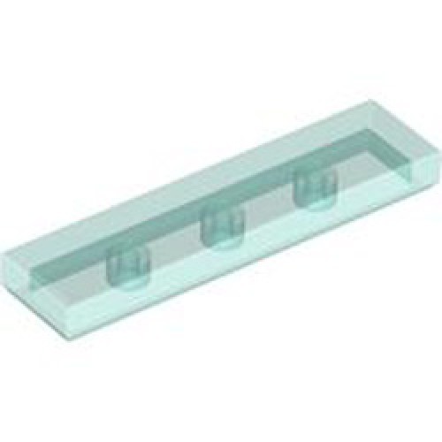 Flat Tile 1x4 Transparent Light Blue