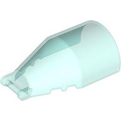Cockpit 4x6x2 with Front Shaft Transparent Light Blue