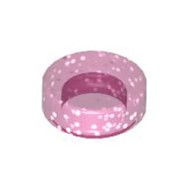 Flat Tile 1x1 Round Transparent Medium Reddish Violet with Glitter