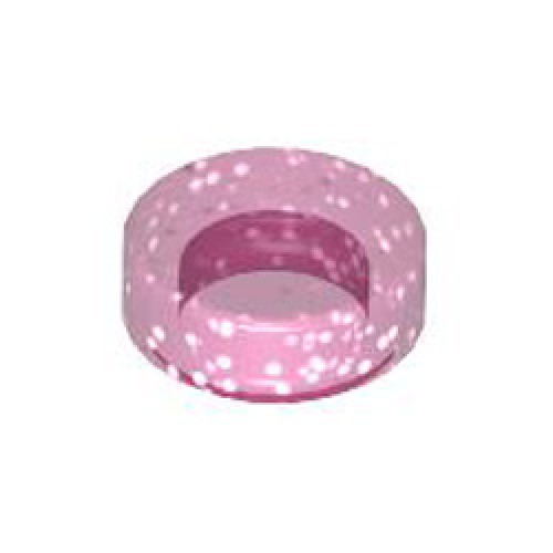 Flat Tile 1x1 Round Transparent Medium Reddish Violet with Glitter