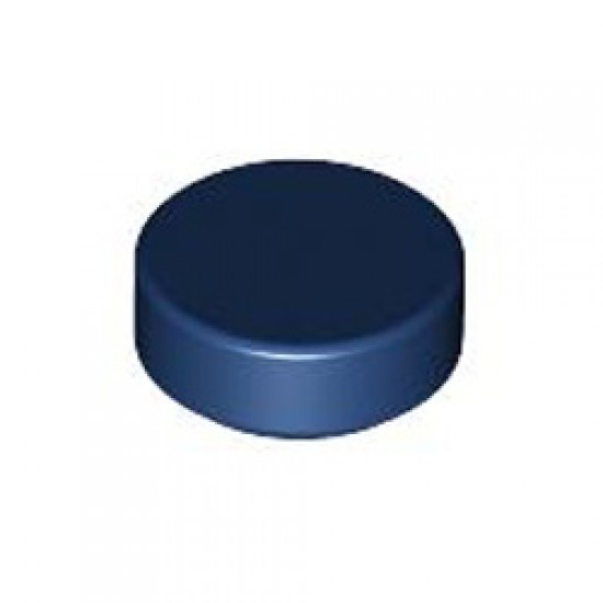 Flat Tile 1x1 Round Earth Blue