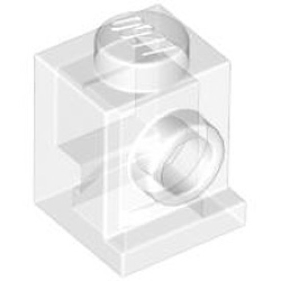 Angular Brick 1X1 Transparent White