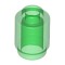 Round Brick 1x1 Transparent Green