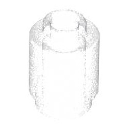 Round Brick 1x1 Transparent with Opalescence