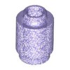 Round Brick 1x1 Transparent Bright Violet Opalescence