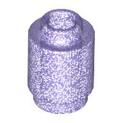 Round Brick 1x1 Transparent Bright Violet Opalescence