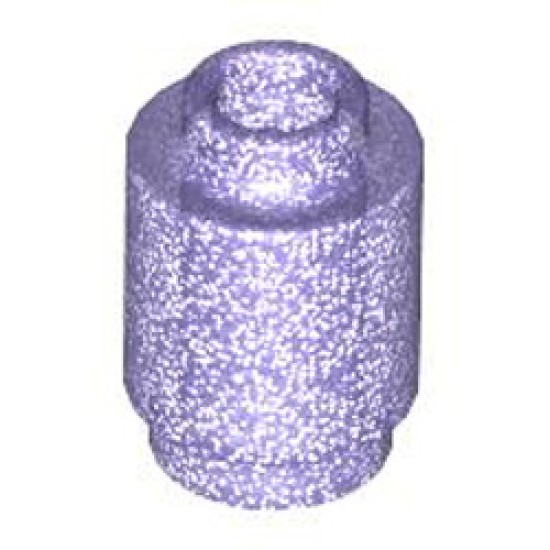 Round Brick 1x1 Transparent Bright Violet Opalescence