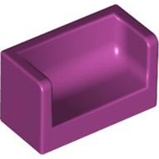 Wall Double Corner 1x2x1 Bright Reddish Violet Wall Double Corner 1x2x1 Bright Reddish Violet