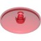 Round Plate Diameter 32x6.4 with Open Knob Transparent Red