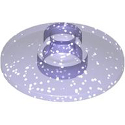 Parabolic Element Diameter 16 Transparent Bright Violet with Glitter