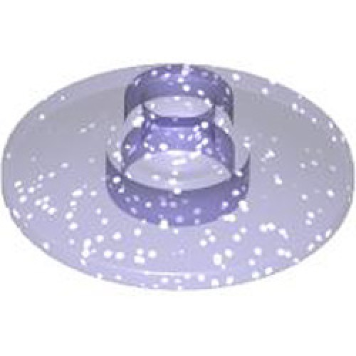 Parabolic Element Diameter 16 Transparent Bright Violet with Glitter