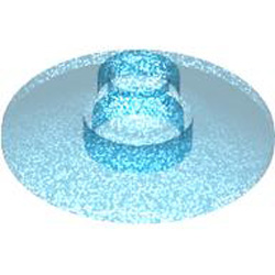 Parabolic Element Diameter 16 Transparent Blue with Opalescence