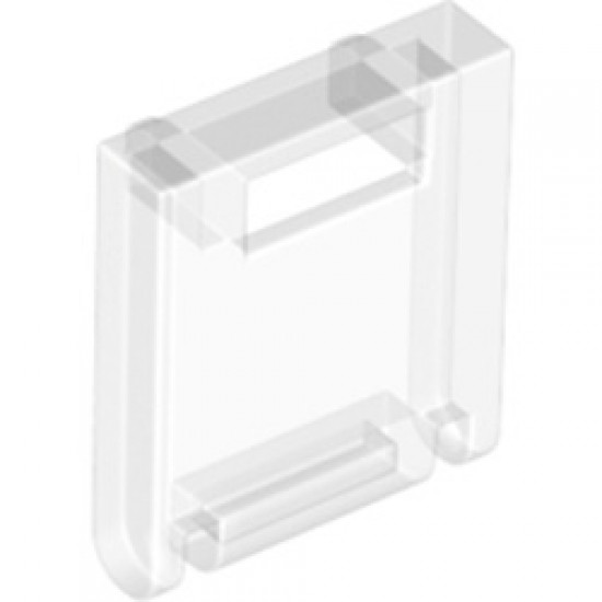 Mailbox Front 2x2 Transparent White (Clear)