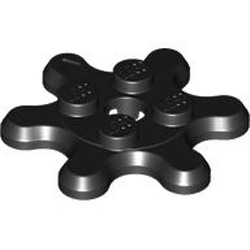Gear Wheel 2x2 Z6 Black