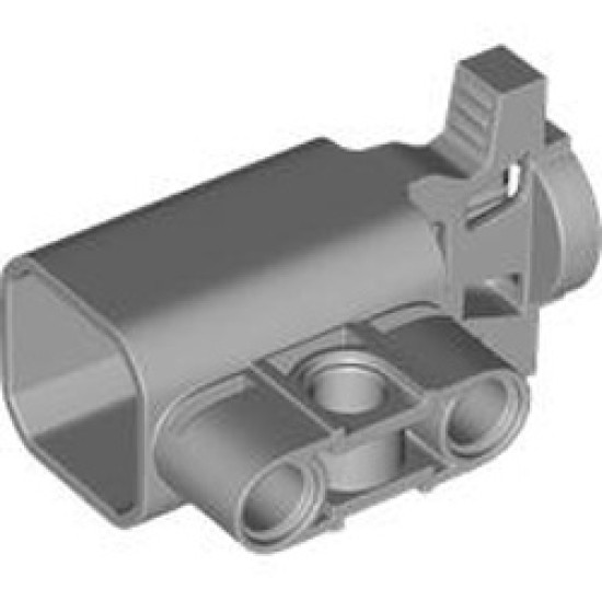 Beam 1x3 with Shooter Barrel Medium Stone Grey