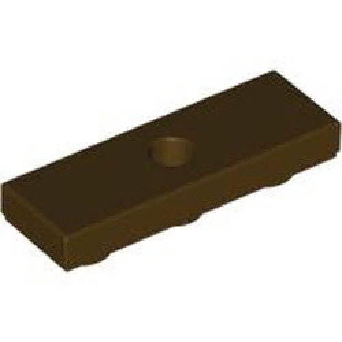 Tile 1x3 Inverted with 3.2 Hole Dark Brown