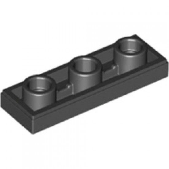 Tile 1x3 Inverted with 3.2 Hole Black