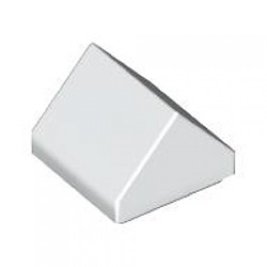 Roof Tile 1x1 Degree 45 without Knobs White