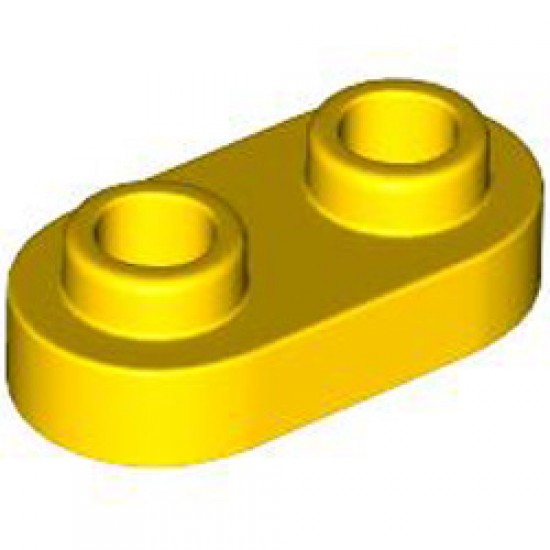Plate 1x2 Rounded Bright Yellow