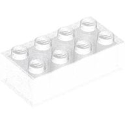 Brick 2x4 Transparent with Opalescence