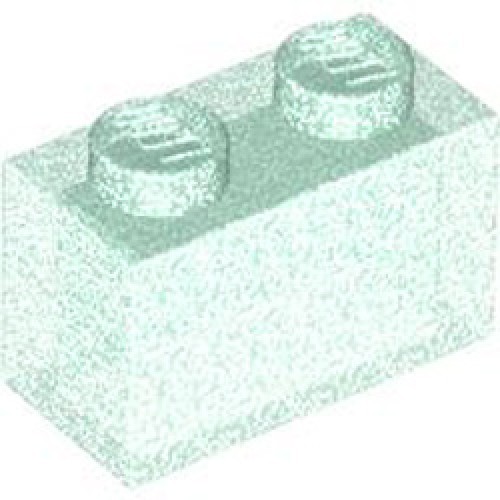 Brick 1x2 without Pin Transparent Light Blue with Opalescence Brick 1x2 without Pin Transparent Light Blue with Opalescence
