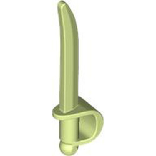 Sword with Large Hilt and Oval Guard Spring Yellowish Green Sword with Large Hilt and Oval Guard Spring Yellowish Green
