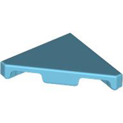 Tile 2x2 with 45 Degree Cut Medium Azur