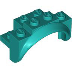 Mudguard 2x4x2 Number 1 Bright Bluish Green