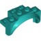 Mudguard 2x4x2 Number 1 Bright Bluish Green
