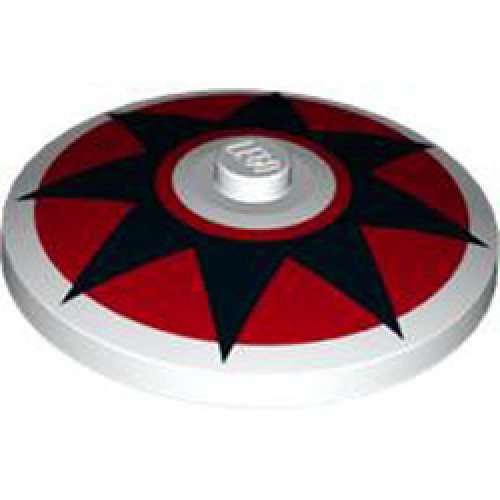 Round Plate Diameter 32x6.4 Number 28 White