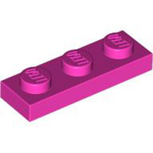Plate 1x3 Bright Purple