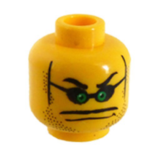 Mini Head Brickster Island Xtreme Stunts Bright Yellow