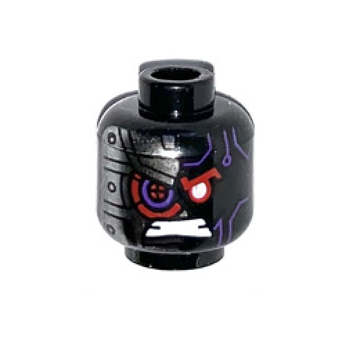 Mini Head with Nindroid Warrior Design Black