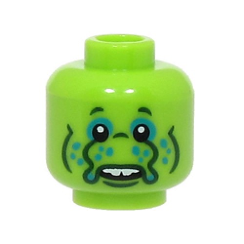 Alien Head Bright Yellowish Green Alien Head Bright Yellowish Green