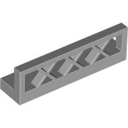 Fence 1x4x1 Medium Stone Grey