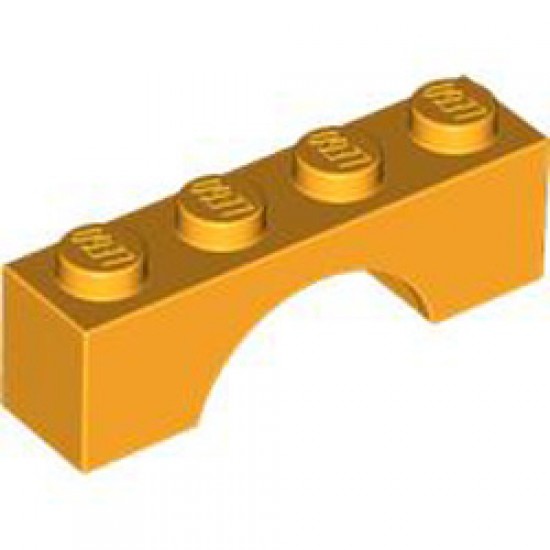 Brick with Bow 1x4 Flame Yellowish Orange