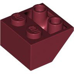 Roof Tile 2x2 / 45 Degree Inverted Dark Red