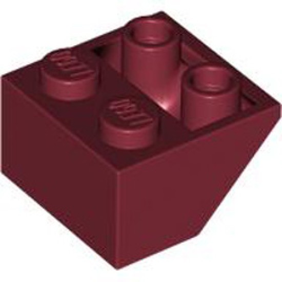 Roof Tile 2x2 / 45 Degree Inverted Dark Red